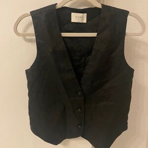DISSH linen vest size US4, black